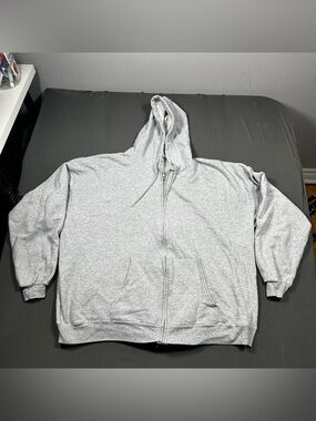 Vintage Hanes Men's Hooded Full Zip Thermal Lined Sweatshirt Pockets Size 3XL?